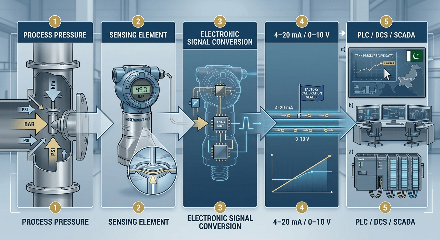A typical pressure measurement system works - PAKCIA